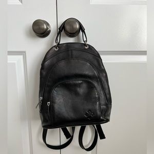 Patricia Nash Heritage Leather Alencon Backpack in Black